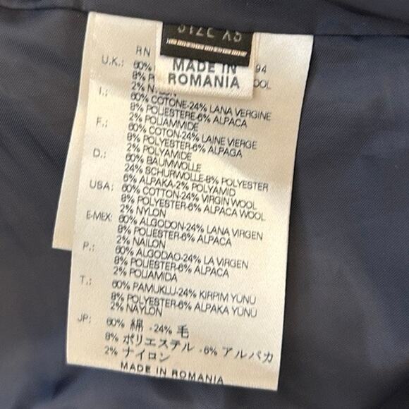 Rare Diesel Black Gold Peplum Moto Jacket – Wool Alpaca Blend, XS - Picture 8 of 9